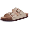 Cow Suede Cork Clogs for Women - Comfortable Footbed Mules Sandals