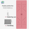 Suede Chamois Yoga Mat 183 x 68 cm (72 x 26.8 in) - Portable Foldable Non‑Slip Exercise Mat for Yoga, Dance & Jump Rope