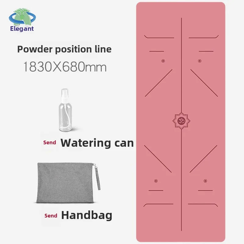 Suede Chamois Yoga Mat 183 x 68 cm (72 x 26.8 in) - Portable Foldable Non‑Slip Exercise Mat for Yoga, Dance & Jump Rope