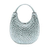 Crystal Rhinestone Evening Clutch – Diamond Top Handle Minaudière for Wedding & Party