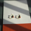 Handmade Polymer Clay Floral Wreath Earrings Set – Multicolor Christmas Holiday Studs