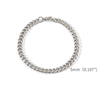 Gold Stainless Steel Cuban Link Bracelet - Unisex Hip Hop Chain with Lobster Clasp