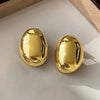 Geometric Metal Hoop Earrings for Women - Gold & Silver Tone Lightweight Everyday Jewelry