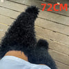Women's Thigh-High Faux Fur Mongolian Boots - Over-the-Knee Winter Snow Boots with Non-Slip EVA Sole