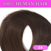 100-200g Remy Human Hair Clip-In Extensions Full Head Dark Brown 14–28 in (35–70 cm) 7-Piece Clip-On Set