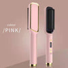 2-in-1 Ceramic Hot Comb Hair Styler, Curl & Straighten with Anti-Scald Design