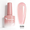 Hema-Free TPO-Free Gel Nail Polish 7.5ml, Glitter Jelly & Nude Shades, Soak-Off UV/LED Full Coverage French