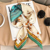 Luxury Satin-Feel Square Scarf 70 x 70 cm (27.6 x 27.6 in) – Women's Fashion Neck Wrap, Headband & Bandana