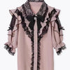 Kawaii Jirai Kei Lolita Y2K Japanese Style Peter Pan Collar Blouse Long Sleeve Sweet Bow Casual Aesthetic Top