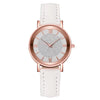 Women's 35mm Arabic Dial Leather Strap Watch - Casual Analog Quartz