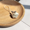 Fluffy 3D Animal Resin Keychain – Alpaca, Elk, Capybara & Goose Cute Bag Charm