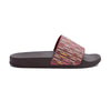 Women's Letter Print Beach Slippers, Flat PVC Casual Slides