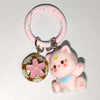 Fluffy 3D Animal Resin Keychain – Alpaca, Elk, Capybara & Goose Cute Bag Charm