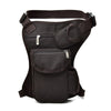 Men's Canvas Waist and Leg Pack - Durable Fanny Belt Bag for Bicycle, Motorcycle and Work