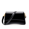 Cowhide One-Shoulder Baguette Bag – Genuine Leather Underarm Crossbody for Women