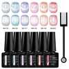 7-Piece Cat Magnetic Gel Nail Polish Set — Long-Lasting Glitter UV/LED Soak-Off Gel Kit for DIY Manicure