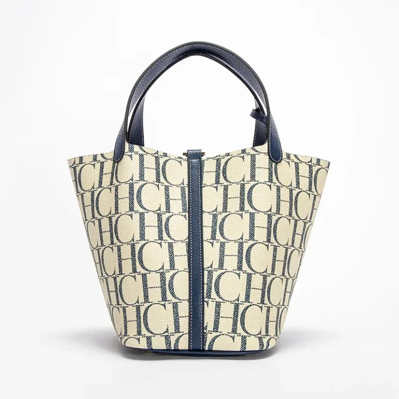 CHCH Large Capacity Women's Commuter Crossbody Shoulder Bag - Letter Print Bucket Tote