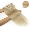Natural Black Remy Clip-In Human Hair Extensions 7-Piece Set 12-24 in (30-60 cm)