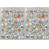 3D Winter Snowflake Snow Globe Nail Stickers Snowman Gold Star 5D Nail Art Decals for Christmas Manicure