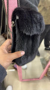Real Mink Fur Crossbody Bag for Women – Phone Shoulder Messenger Winter Handbag