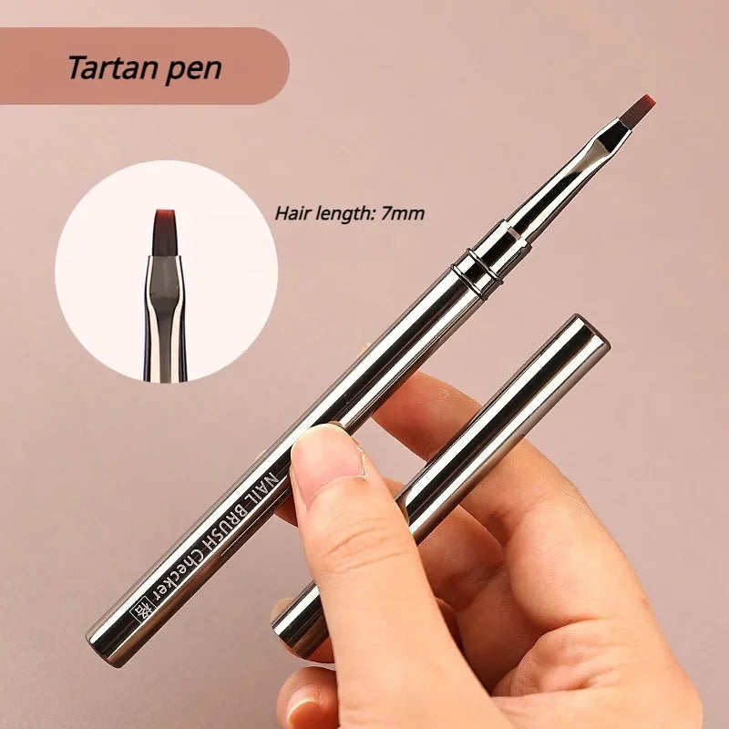 Nails Art Liner Brushes Elongated Lines Striping Drawing Painting  6/9/12/15/18/25mm Nail Design Pen Professional Manicure Tool