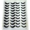 20 Pairs 3D Mink-Effect False Eyelashes Natural Long Full Strip Lashes (10–15 mm / 0.4–0.6 in) DIY Makeup Kit