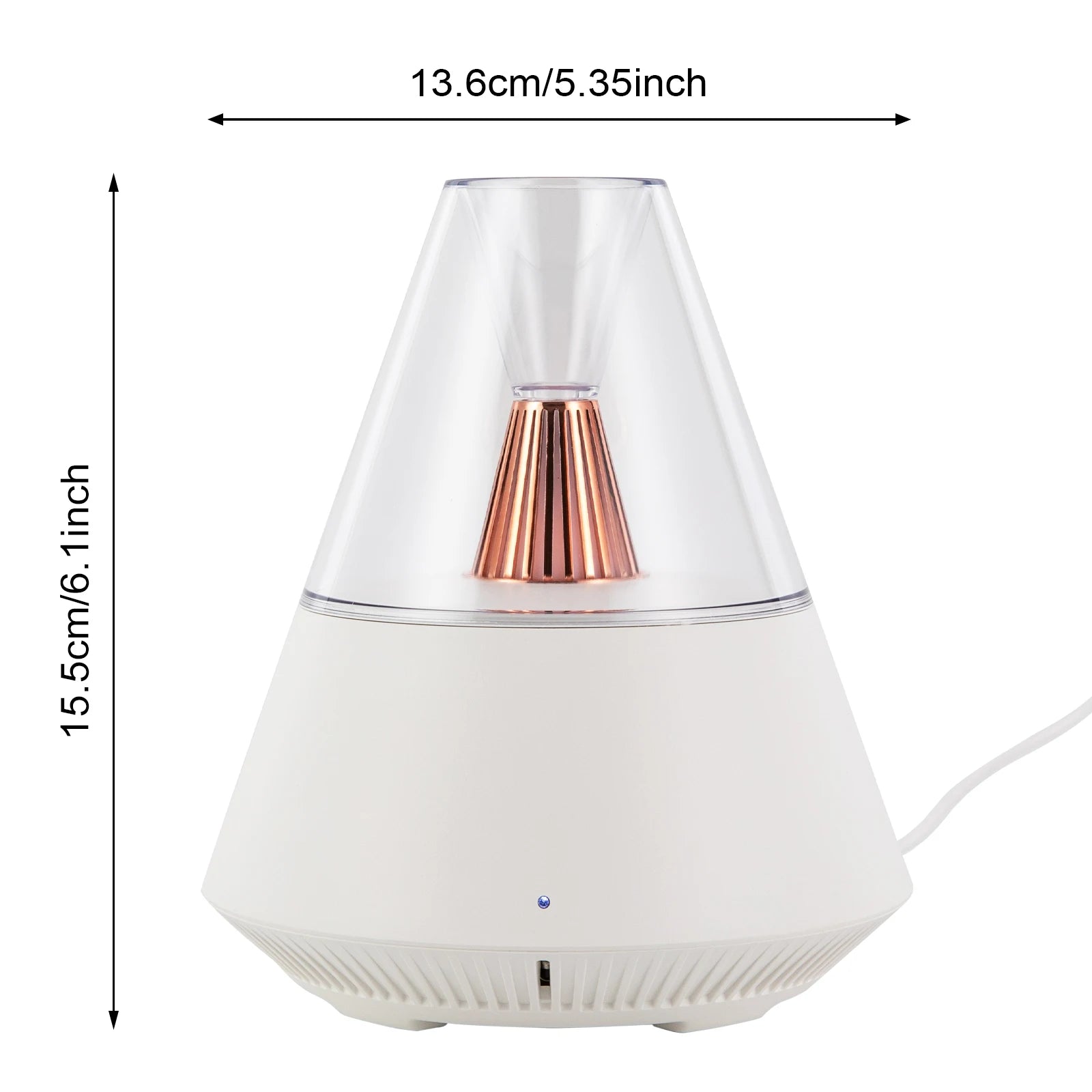 Ultrasonic Aromatherapy Diffuser 150ml — Silent Essential Oil Nebulizer for Living Room, Bedroom, Office