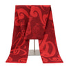 Red Cashmere Tassel Scarf Shawl Soft Winter Pashmina Wrap for Women