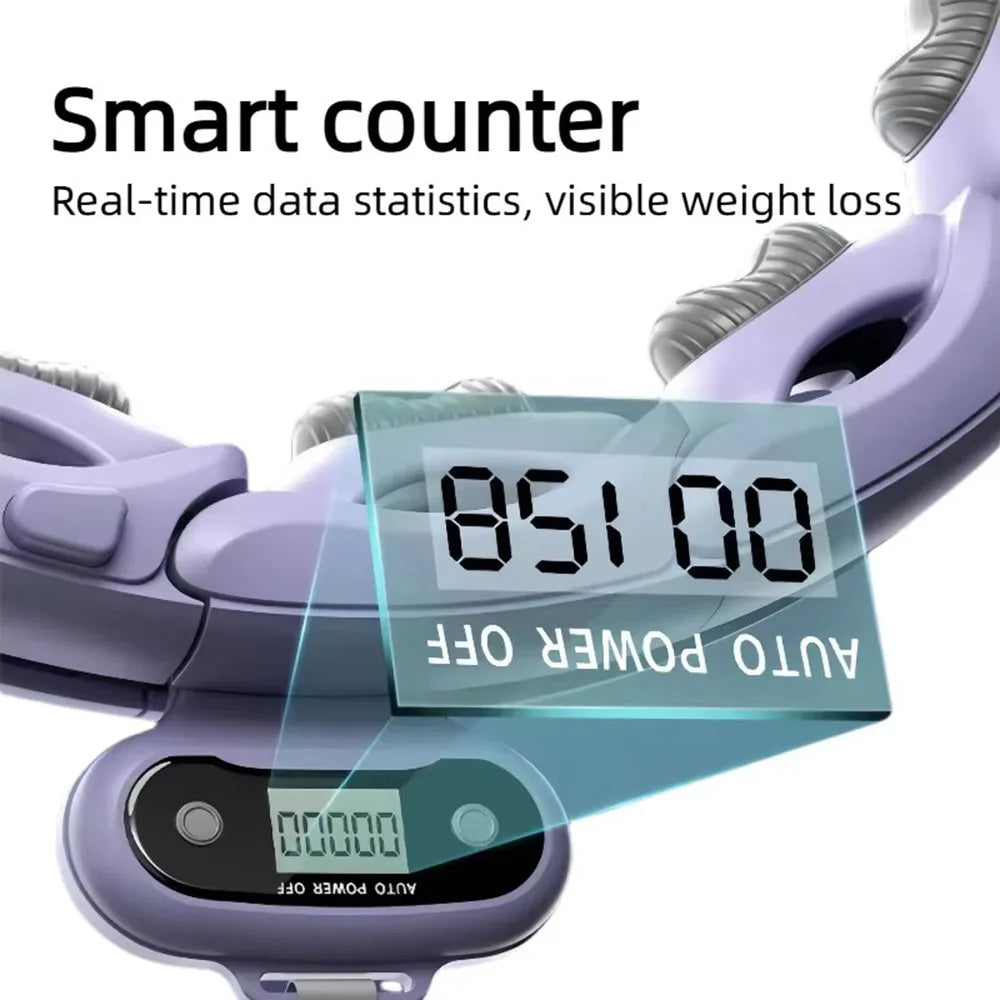 Smart Detachable Hula Hoop with Digital Counter — Waist Shaping Exercise Hoop for Slimming & Ab Toning