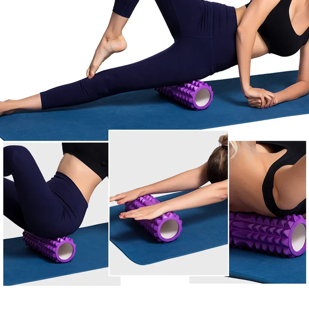 Hollow Foam Roller 26 x 8 cm (10.2 x 3.1 in) – Yoga Massage Roller for Muscle Recovery, Physiotherapy & Sports Rehab, 1pc