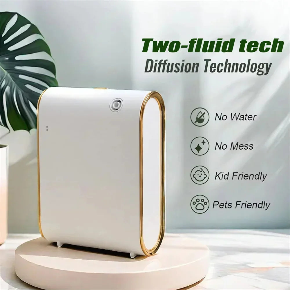 Smart Wall-Mounted Aroma Diffuser 350ml (11.8 fl oz) — WiFi & Bluetooth App Control, Low-Noise Scent Machine for Home & Hotel