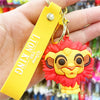Lilo & Stitch Silicone Keychain Pendant - Cartoon Key Ring for Car, Phone & Bag (4–6 cm / 1.6–2.4 in)