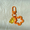Cute Anime Animal Acrylic & Zinc Alloy Keychain with D-Shaped Buckle – Playful Bag Charm for Women