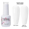Red Semi-Permanent UV Gel Nail Polish 15ml (0.5 fl oz) Top & Base Hybrid