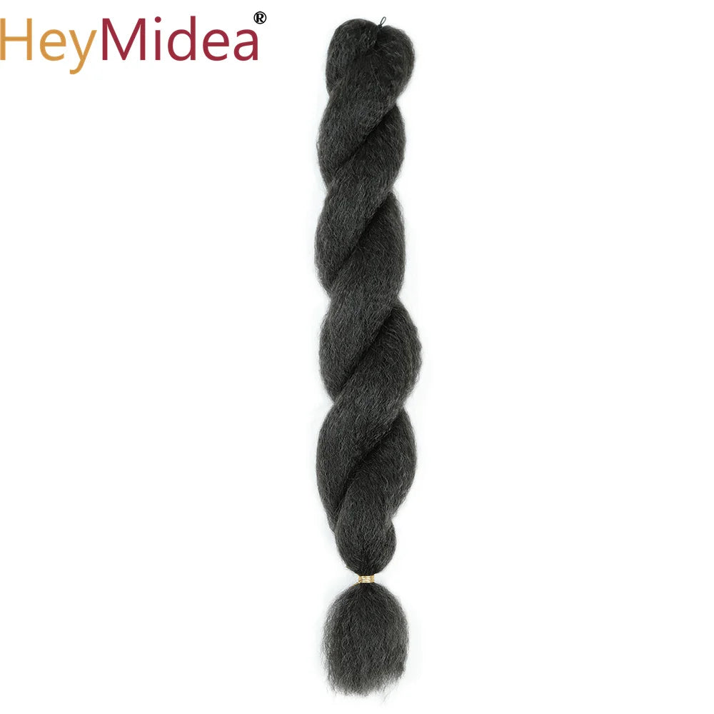 Crochet Kinky Curly Ombre Marley Braiding Hair – Synthetic Yaki Straight, 26 in (66 cm), ~60 g