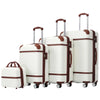 Hardshell 4-Piece Luggage Set 20, 24, 28 Inch (51, 61, 71 cm) Spinner Suitcases with Cosmetic Case and TSA Lock Lightweight
