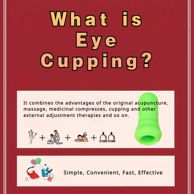 12-Pack Silicone Eye Cupping Cups – Facial Vacuum Massage Set for Eye Fatigue Relief & Brightening