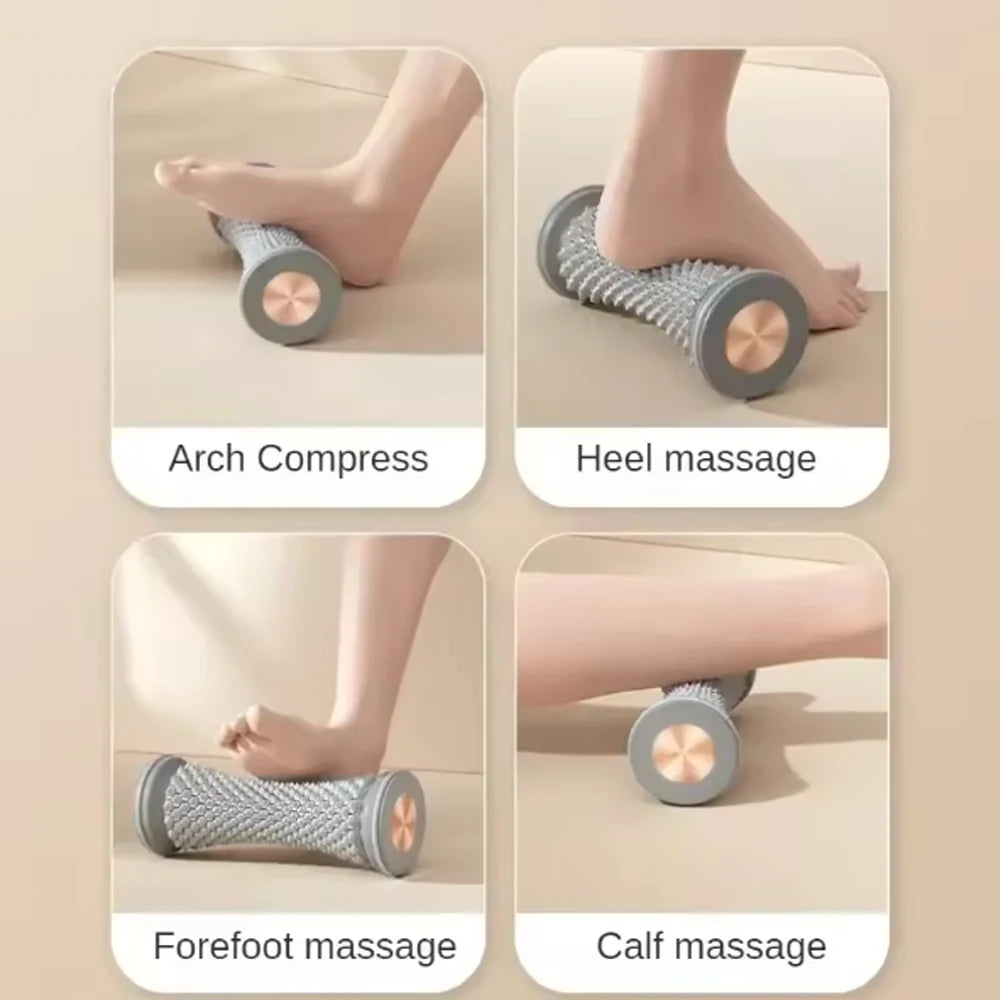 Portable Foot Massage Roller – Manual PVC/TPR Foot Massager for Plantar Fasciitis Relief, Yoga & Fitness Recovery