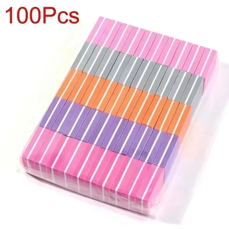 Mini Nail Buffing & Sanding Blocks - 10-100 Pc Pack Nail Buffer Files for Manicure, Pedicure & Nail Art