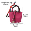Mini Leather Basket Bag Keychain - Cute Round Pendant Handbag for Bluetooth Earbuds & Small Items