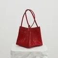 Personalized Faux Suede Bucket Bag for Women – Custom Letter Shoulder Tote, Luxury Party Handbag