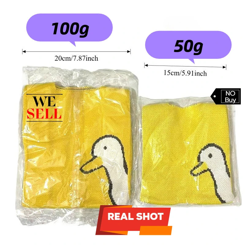 Handmade Knitted Knot Wrist Bag - Striped Mini Tote for Women, Large-Capacity Phone Bucket, Autumn Winter Casual