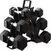 Rubber-Encased Hex Dumbbell Sets for Home Gym & Strength Training – 46 lb (21 kg), 60 lb (27 kg), 100 lb (45 kg) Options