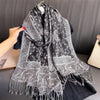 Cashmere-Feel Pashmina Shawl – Women's Warm Winter Scarf Wrap, 70 x 190 cm (27.6 x 74.8 in)