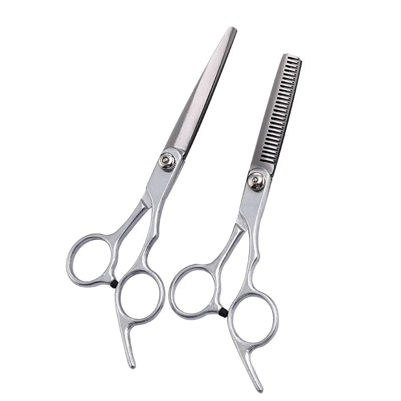 Professional 6-Inch (17 cm) Hairdressing Scissors Set - Barber Thinning and Cutting Salon Shears