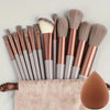 Professional 13/14/15/16-Piece Makeup Brush Set - Soft Fluffy Foundation, Powder, Eyeshadow & Blending Brushes with Kabuki Brush, Sponge and Storage Bag