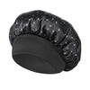 Rhinestone Wide Band Satin Sleep Bonnet - Hair Care Turban Headwrap Shower & Makeup Cap