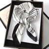 Satin Square Scarf 70cm (27.6 in) Silk-Look Polyester Neck & Hair Tie Bandana for Women Floral Headscarf Hijab
