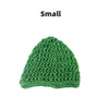 Women's Mesh Crochet Hair Net Snood Solid Color Sleeping Cap Turban - Small, Large