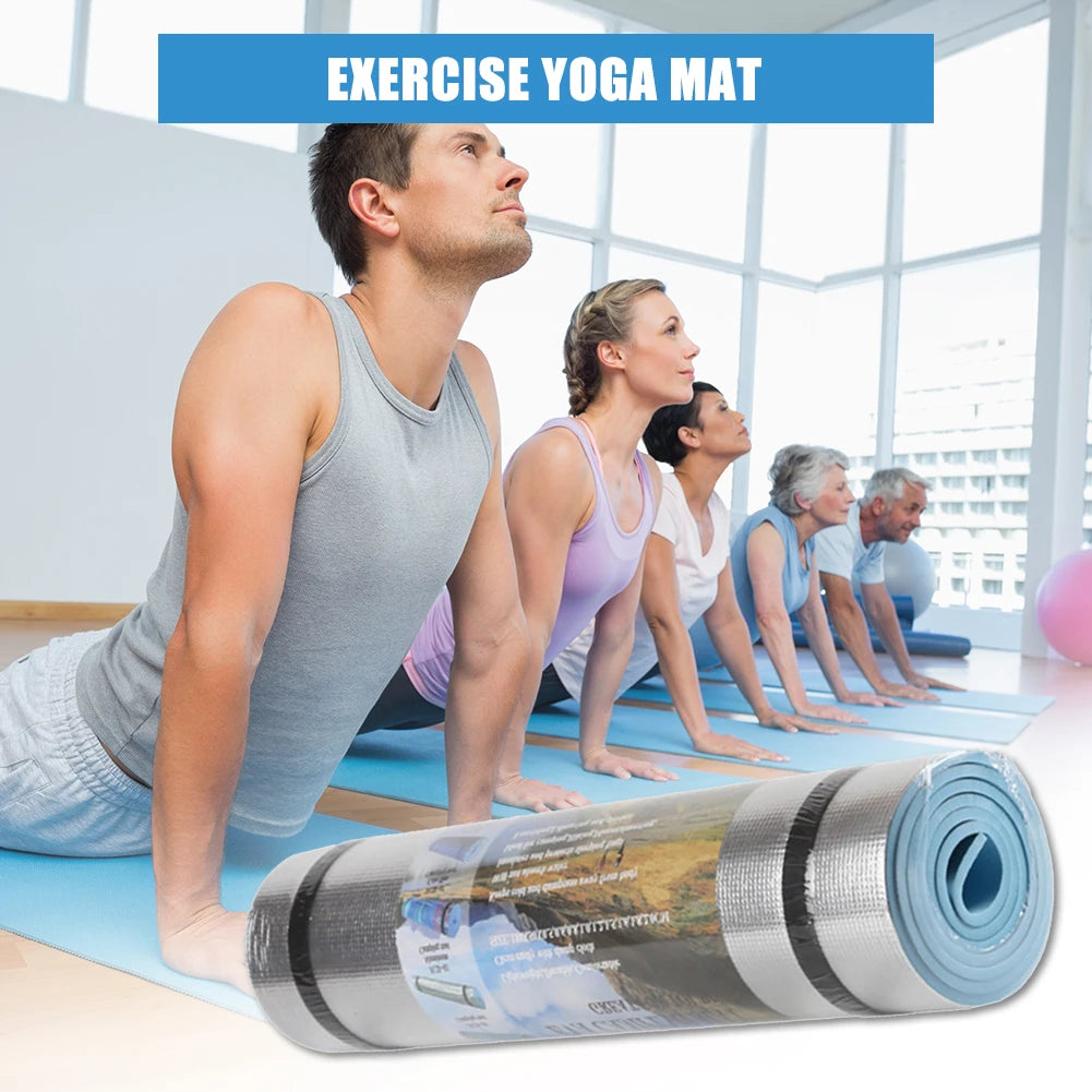 EVA Yoga Mat 180 x 50 cm (6 mm) Moisture-Proof Non-Slip Exercise & Camping Mat (70.9 x 19.7 in)